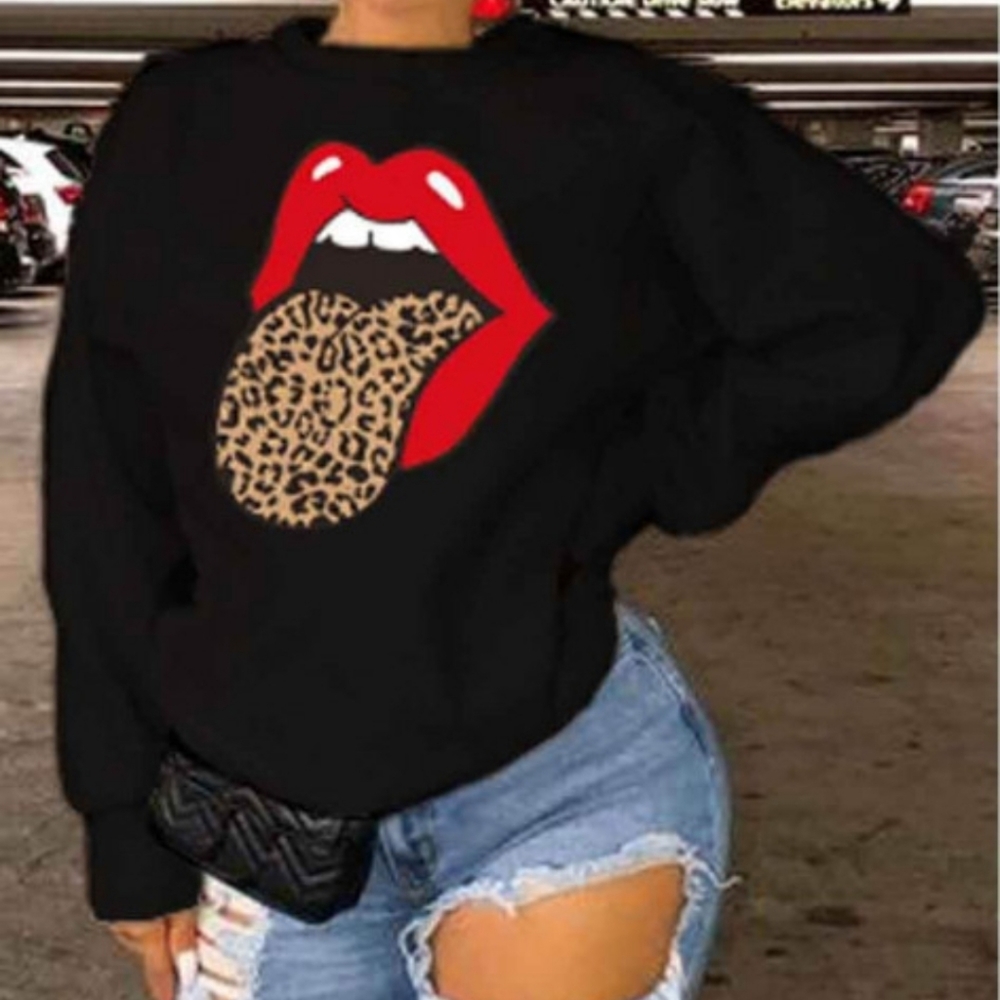 Black Cheetah Sweatshirt